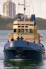 ID 2686 CHRISTINE MARY (1998/122grt/IMO 9192301, ex-QS MAPLE) - arriving in Auckland, New Zealand after her voyage from Australia to begin operations with Thomson Towboats of Auckland.
